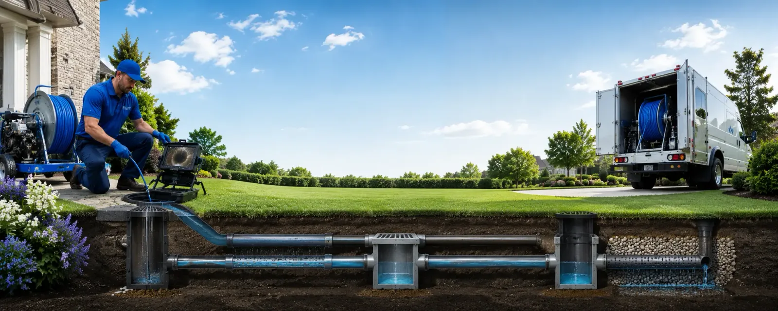 Outdoor drain cleaning information for Montpelier Station, VA